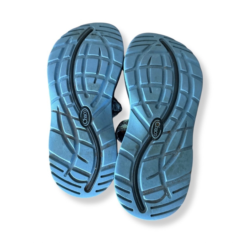 Chaco Z/Cloud Sandals Women’s Size 6 Teal Geometric Strap Comfort Hiking Sandals - Picture 6 of 7